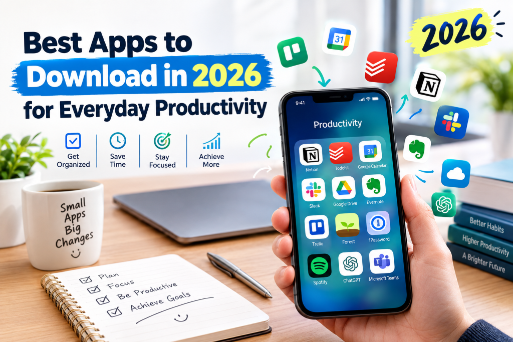 Best Apps to Download in 2026 for Everyday Productivity Best Apps to Download in 2026 for Everyday Productivity